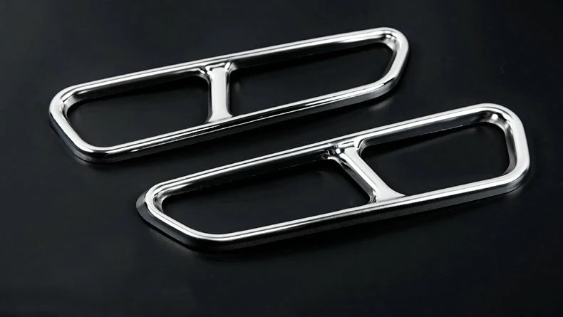 Для Audi A6 C8 задний глушитель задний Декор конец трубы наконечник крышка отделка от 2 до 4