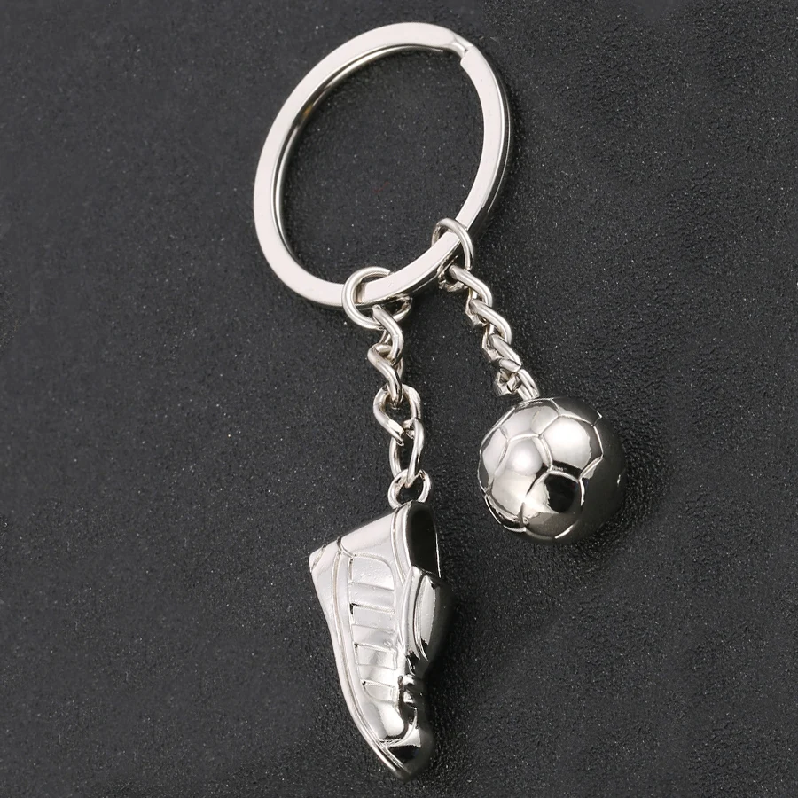Creative Casual Metal Personality Soccer Shoes Keychains Alloy Charm