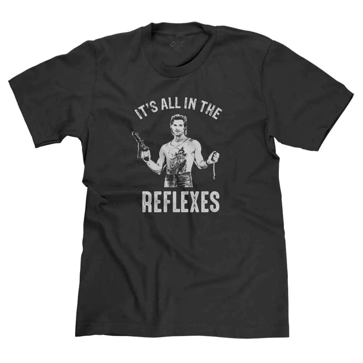 Футболка с короткими рукавами It ALL IN THE REFLEXES BIG TROUBLE LITTLE CHINA 80S PARODY Повседневная