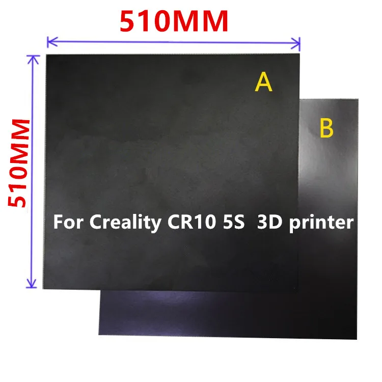 1 Набор 510x510 мм термостойкая Магнитная клейкая наклейка гибкий монтажный лист A+ B комплект изоляционной пленки для 3D принтера Creality CR10 5S