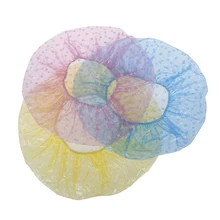 6 шт Женская одноразовая шапочка для душа Спа принадлежность для купания отель/Парикмахерская/домашняя одноразовая эластичная большая эластичная шапочка для купания