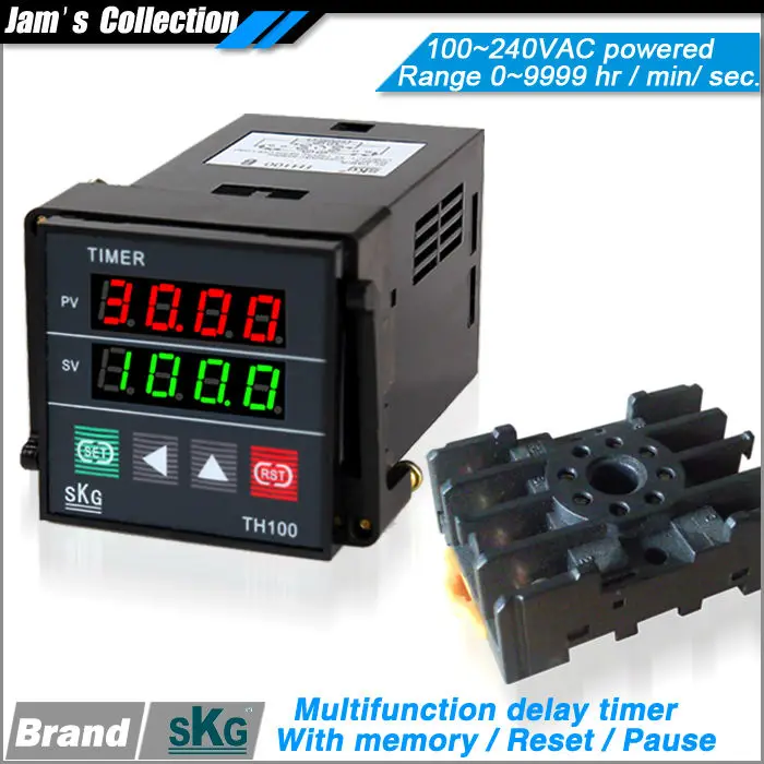 TH100 On delay timer count down count up relay temperature industrial