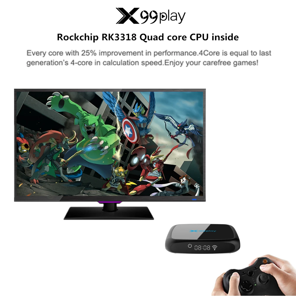 4 ГБ ОЗУ стабильный арабский французский IP tv Box Android 9,0x99 с 1500+ 1 год QHD tv IP tv Европа Франция Африка Марокко Smart IP tv Box