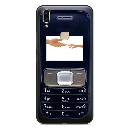 Classic cell phone Модный чехол capas для vivo x 21, винтажный мягкий чехол для телефона 6,2" для vivo x 21, задняя крышка с мультяшным рисунком - Цвет: Classic cell phone