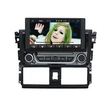 8 pulgadas Android 5.1 Quad Core hd1024 * 600 reproductor de DVD del coche para Toyota Yaris 2014 con HD táctil GPS pantalla capacitiva coche Radios
