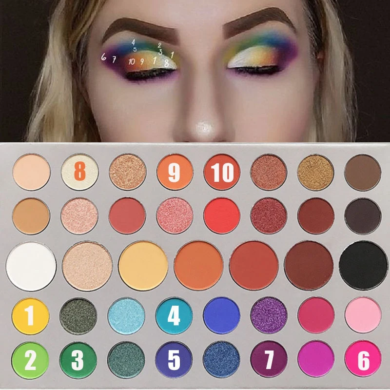 Professional 39 Colors Long Lasting Waterproof Shimmer Glitter Eye shadow Make up Palette Eye Shadow