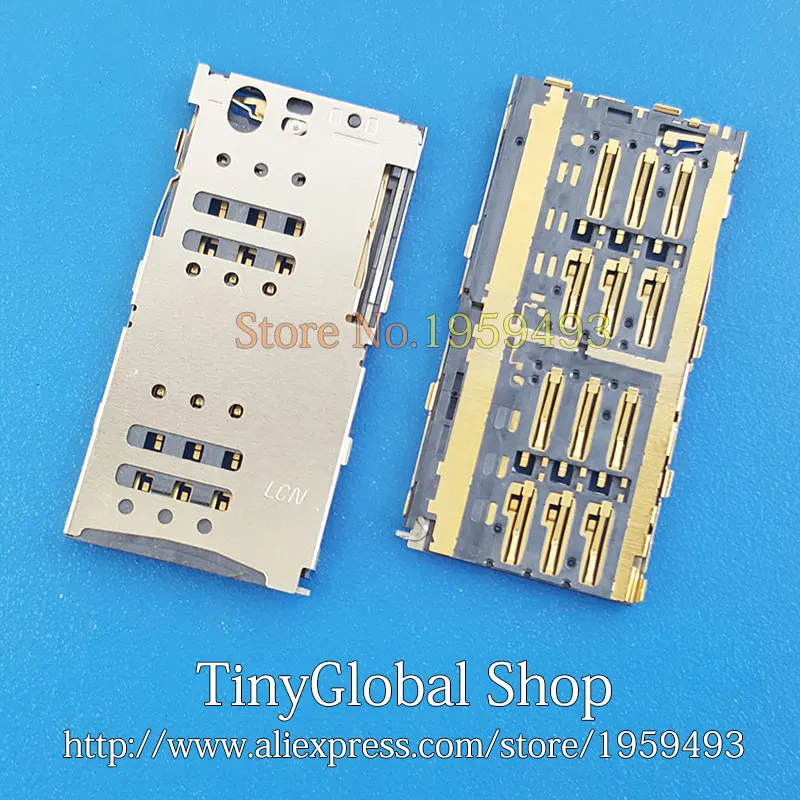 

XGE new sim card reader contact connector holder replacement for MEIZU meilan M1 note M463U slot tray module