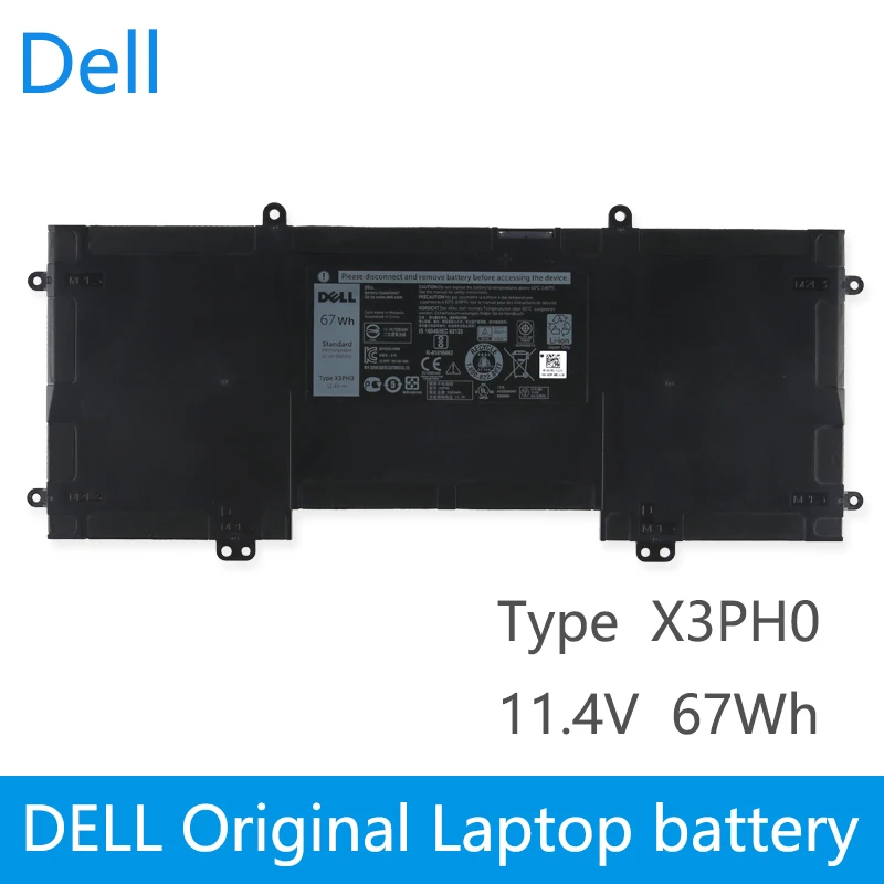 Оригинальный аккумулятор для ноутбука Dell Chromebook 13 7310 MJFM6 X3PH0 планшет MJFM6 X3PH0 11,4 V 67wh Оригинальный аккумулятор для ноутбука Dell Chromebook 13 7310 MJFM6 X3PH0 планшет MJFM6 X3PH0 11,4 V 67wh