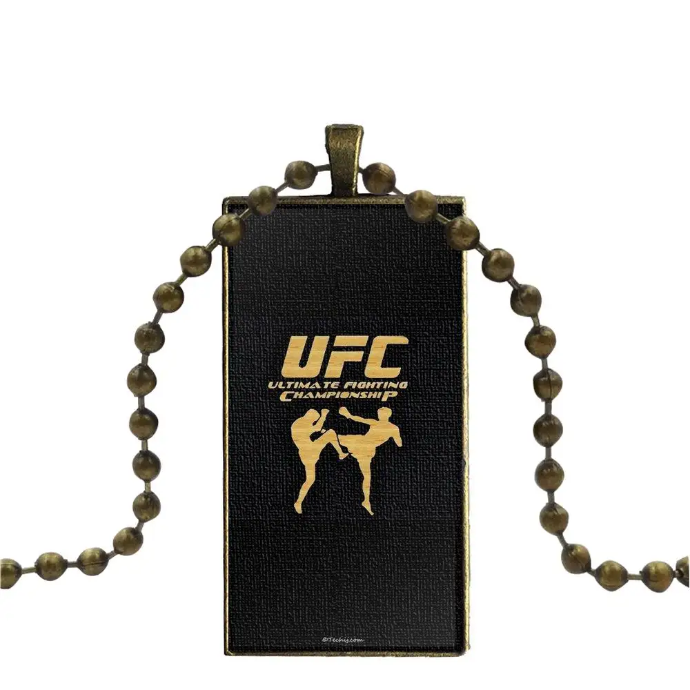 Ufc ММА дизайн логотипа для женщин Праздничная бижутерия со стеклянными