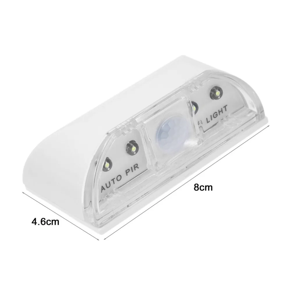 

ICOCO 4 LED Beads PIR Infrared Detection Motion Sensor Home Door Stairway Lamp Night Light For Bedroom Kicthen Hallway Stairs