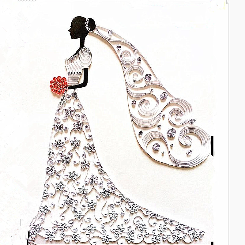 

Paper tool set Beginner handmade bride wedding line drawing material package manual DIY with tools Paper Quilling, Paper-Rolling