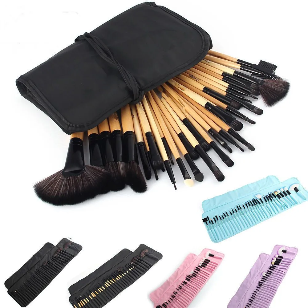 

32Pcs/Set Professional Makeup Brush Foundation Eye Shadows Lipsticks Powder Make Up Brushes Tools Bag pincel maquiagem