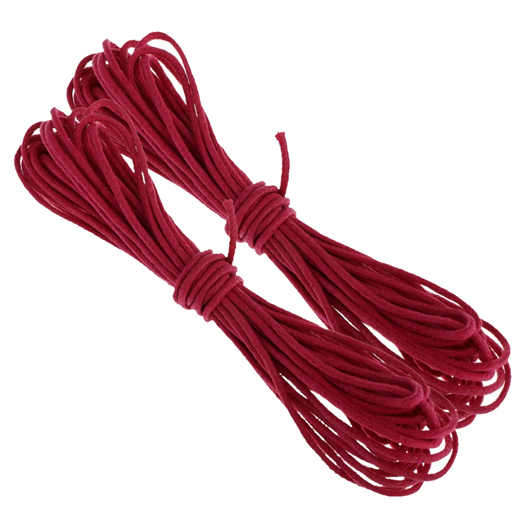 10yd 1.5mm Durable Handmade Leather String Jewelry Making Bracelet DIY Thread Cord for Necklace Bracelet Anklet Craft