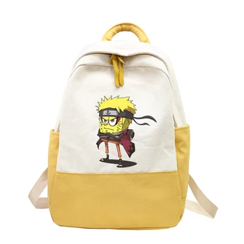 

Funny Naruto Women Canvas Backpack Harajuku Cute Travel Bags Laptop School Backpack For Teenage Back Pack Gift