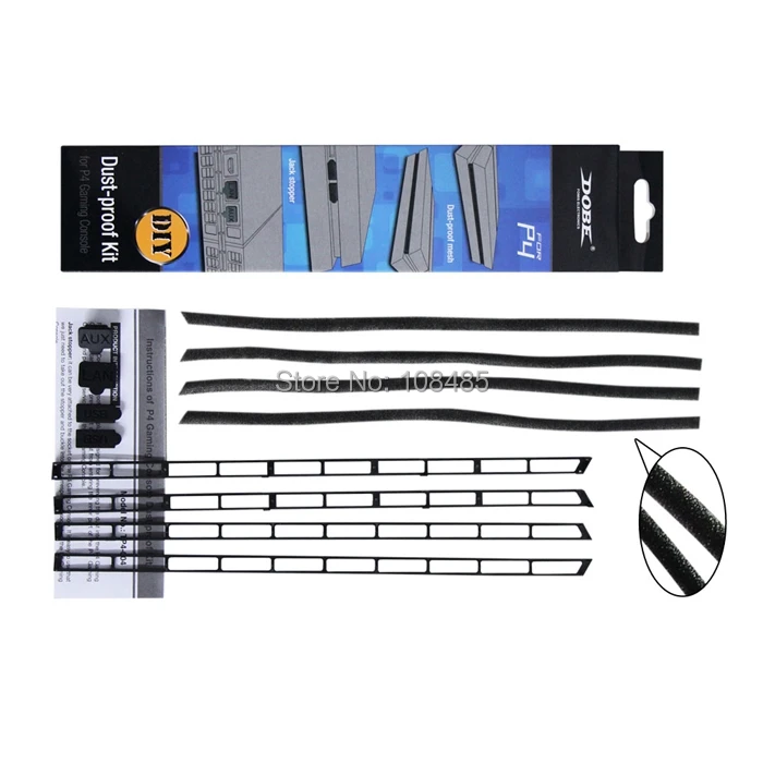 

DIY Dust Proof Prevent Cover Case Mesh Jack Stopper Pack Kit for PS4 Console accessories