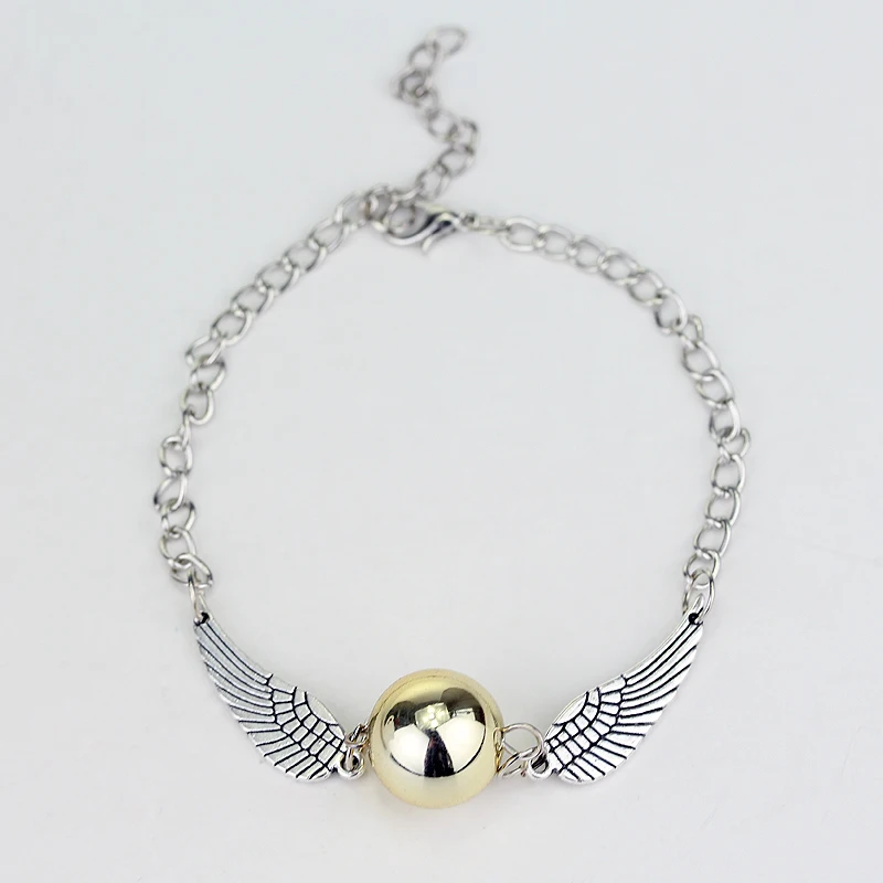 Quidditch золотой карманный браслет Snitch модный Wings Подарочная бижутерия