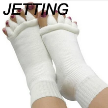 1 пара Pediture носки для пяток разделители для пальцев ног пальцы массажер с пятью пальцами носки Уход за кожей ноги! создает обезболивающий эффект, выравнивает для женщин женские Носки с рисунком