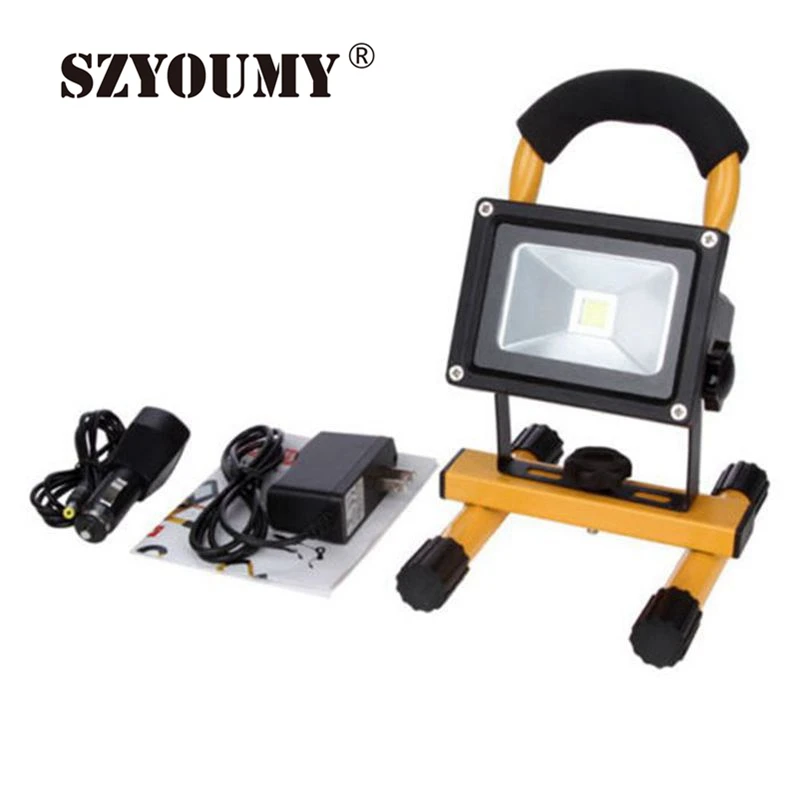 

SZYOUMY LED Rechargeable Floodlight 10W 20W 30W 50W Cordless Rechargeable LED Flood Light Portable LED Work Light Lamp