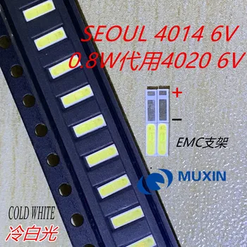 

4000PCS/Lot FOR SEOUL 4014 SMD LED Beads Cold white 1W 6V 150mA For TV/LCD Backlight LED Backlight High Power LED 4020 6V