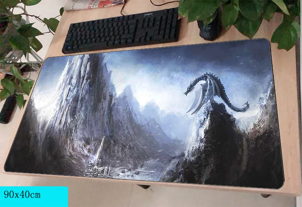 Buy skyrim mouse pad gamer 900x400mm notbook mouse mat