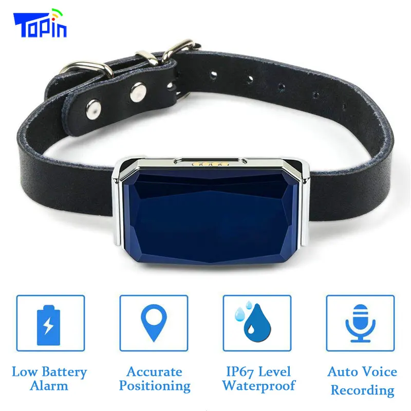 New Arrival IP67 Waterproof Pet Collar GSM AGPS Wifi LBS Mini Light GPS Tracker for Pets Dogs Cats Cattle Sheep Tracking Locator