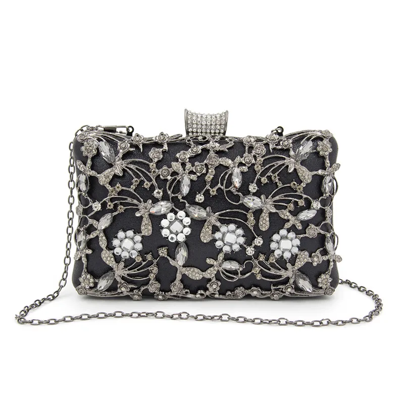 Womens Crystal Evening Clutch Bag Wedding Purse Bridal Prom Handbag Party | Багаж и сумки