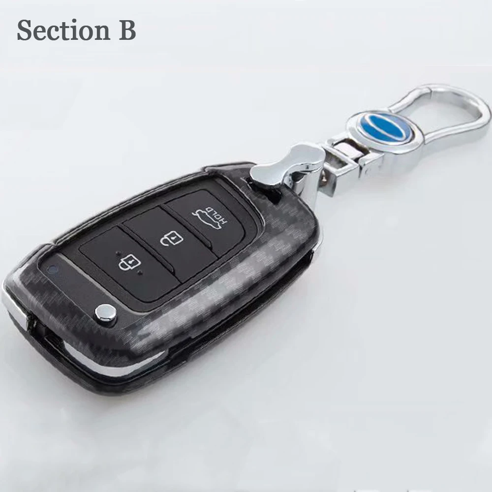 3 Button Flip Car Folding Key Fob Shell Bag Case For Hyundai Elantra i30 i35 i40 Tucson Kona key Pad