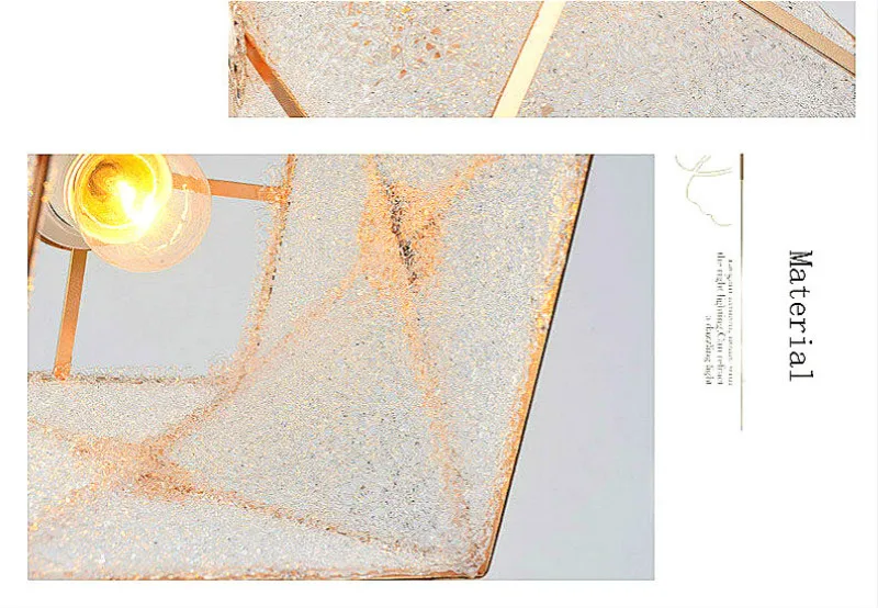 E27 lustres de vidro restaurante sala personalidade