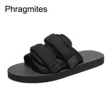 Phragmites/мужские шлепанцы; Цвет Черный; Летние сандалии; брендовые Мягкие Шлепанцы EVA; модные сандалии; женские Вьетнамки; размер 46