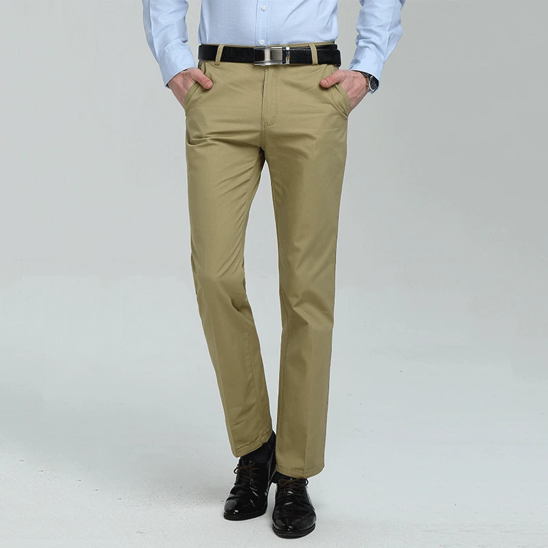 Good Quality Men Loose Suit Pants Formal Wear Casual Trousers New Male ...