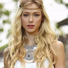 Модное женское богемное старинное крупное ожерелье воротник Bijoux этнические ювелирные изделия Подвески в виде монеток эффектное ожерелье#83215