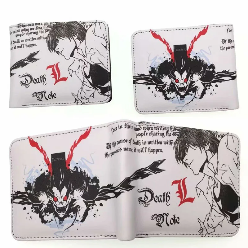 Новинка кошелек из аниме Death Note мужской держатель для кредитных карт кошельки с