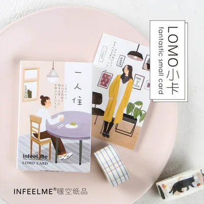 

28 Sheets/Set Live alone Postcard /Greeting Card/Wish Card/Christmas and New Year gifts