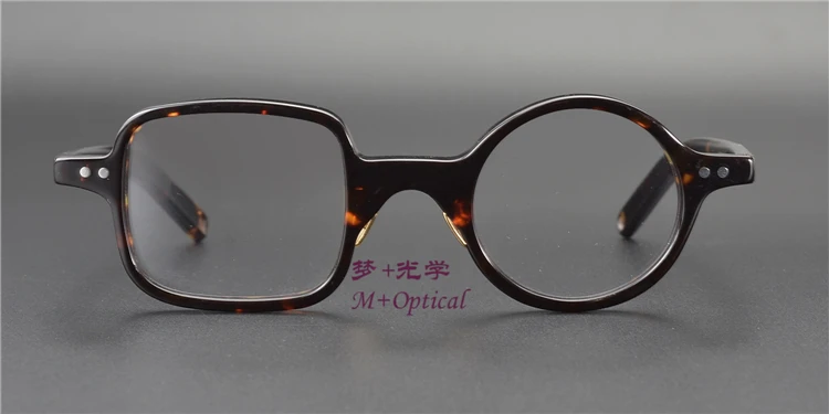 Винтажные качественные ацетатные очки, Железный человек в том же стиле, квадратная/круглая оправа HP201, очки для женщин и мужчин, чехол в коробке по рецепту