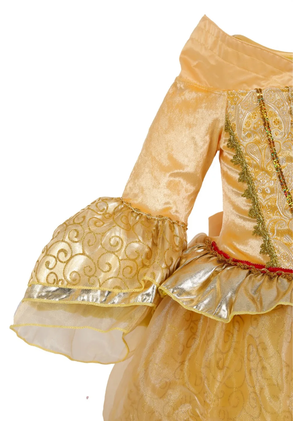 VASHE фантастические Красота и чудовище костюм принцессы для девочек на Хэллоуин карнавальный принцессы Белль Косплэй нарядное платье