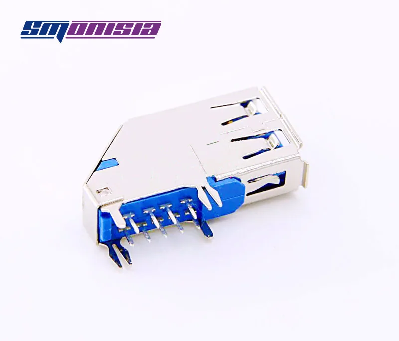

20pcs Side Insert USB Female Jack AF 3.0 USB Plug Interface Connector