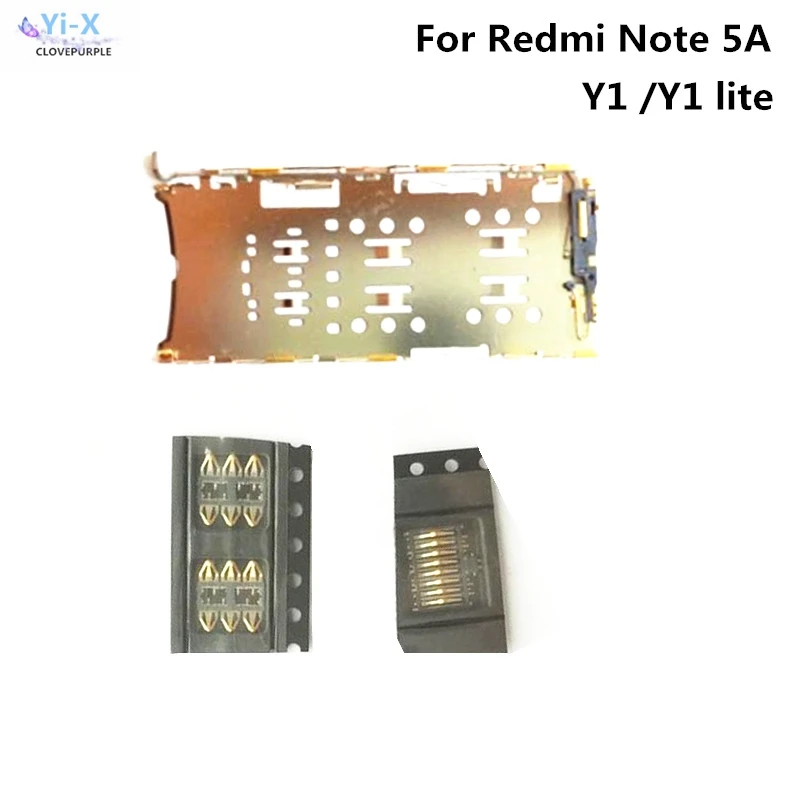

10pcs/lot Micro nano SIM Card SD card Slot Reader Holder Connector Socket for Xiaomi Redmi Note 5A Prime / Y1/ Y1 lite