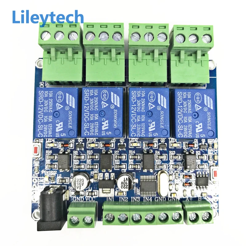 Modbus RTU 4 Channel Relay Module DIY STM8S103 System 4