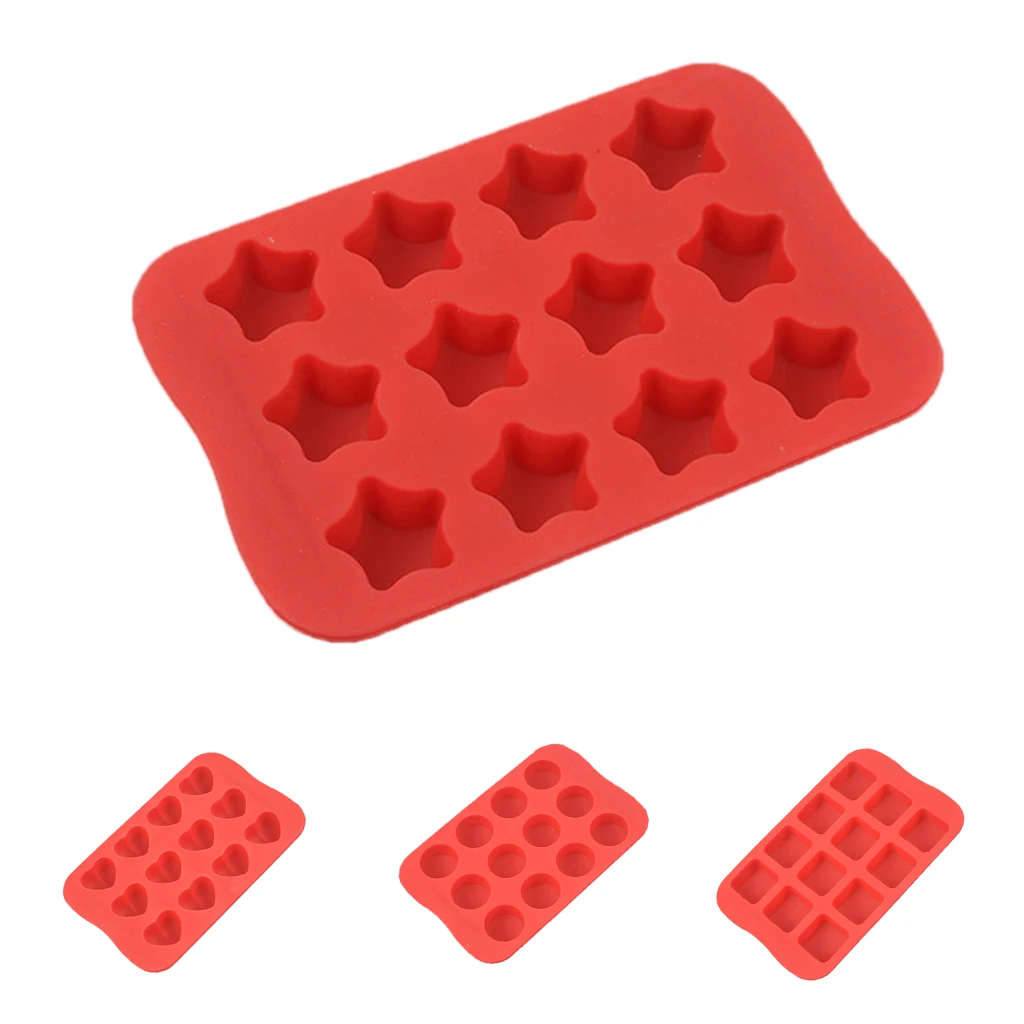 Silicone Fondant Mold Cake Decorating Chocolate Sugarcraft Bake Mould Star for Kitchen Dining Wedding Party Favor Decor Supplies