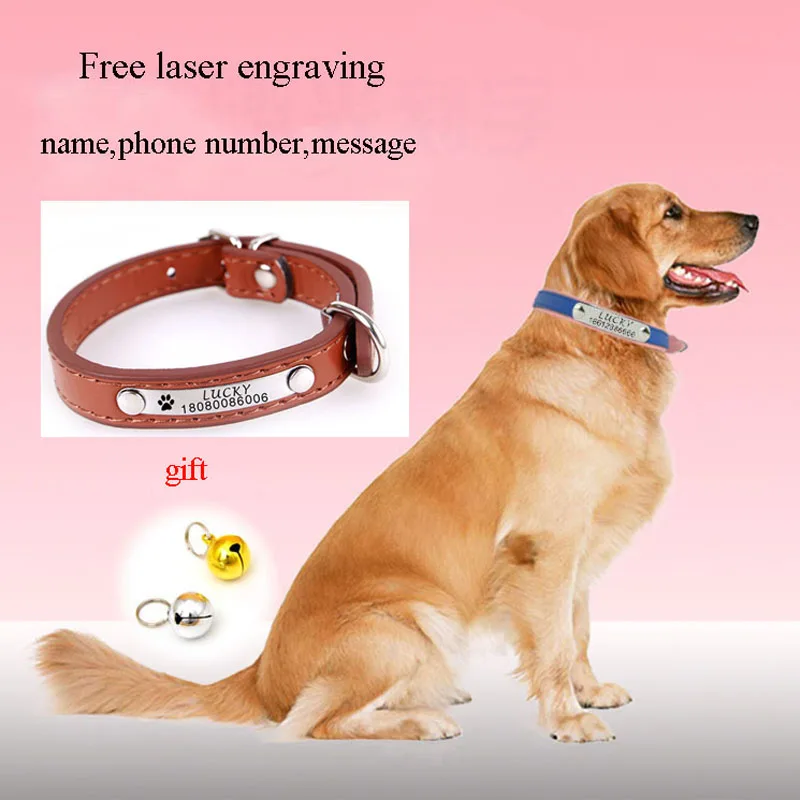 

AHUAPET Dog/Cat Tag Collar Cats Collars Necklace Personalized Engraved Dog Cat Collar ID Tag For Small Medium Dogs Pet Supplies