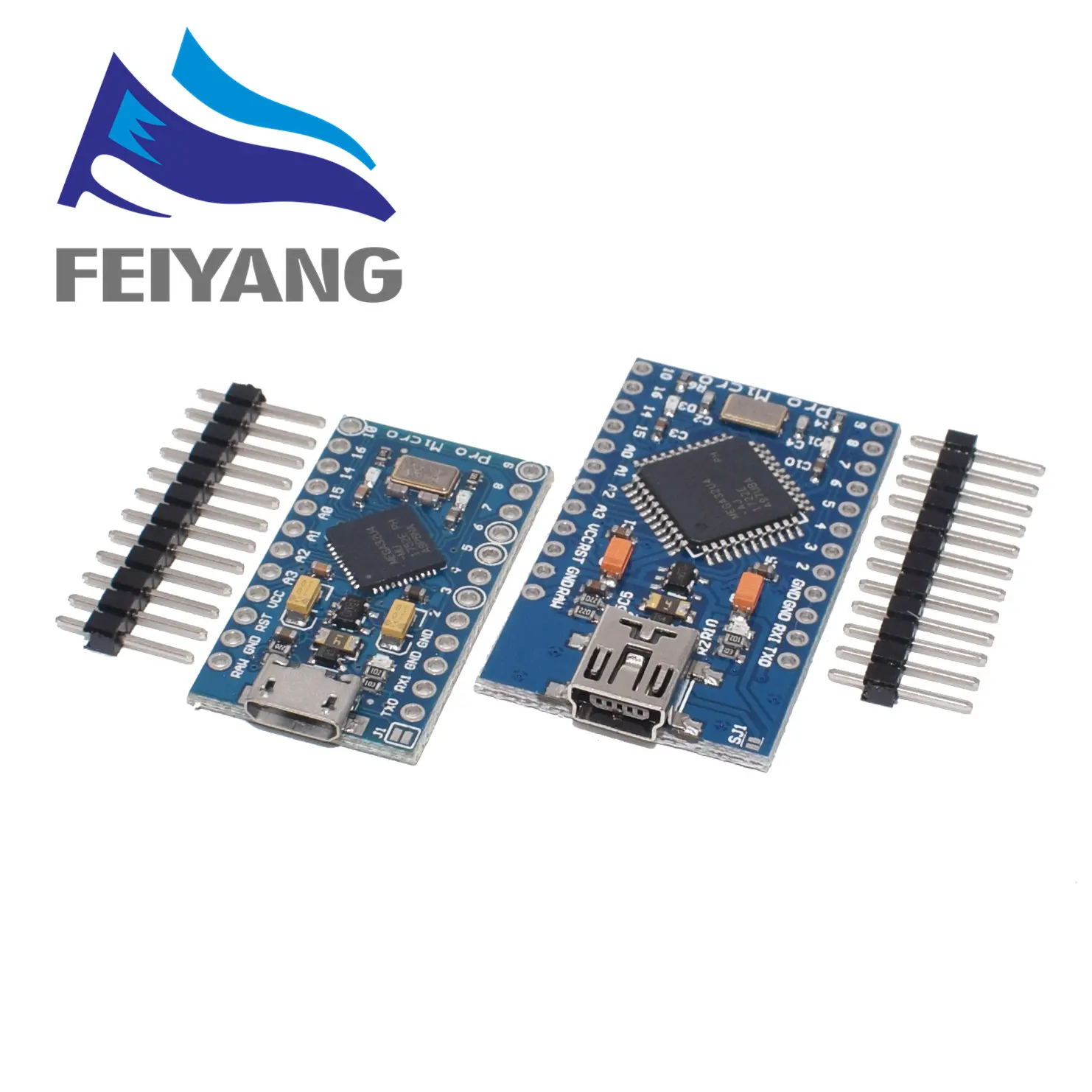 

100PCS Pro Micro ATmega32U4 5V 16MHz Replace ATmega328 For arduino ATMega 32U4 Pro Mini With 2 Row Pin Header