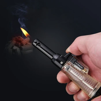 

Kitchen lighters Torch Turbo Lighter gas Lighter Blue Flame Spray Gun Electronic Lighter 1300C Butane Lighted Cigar Lighters