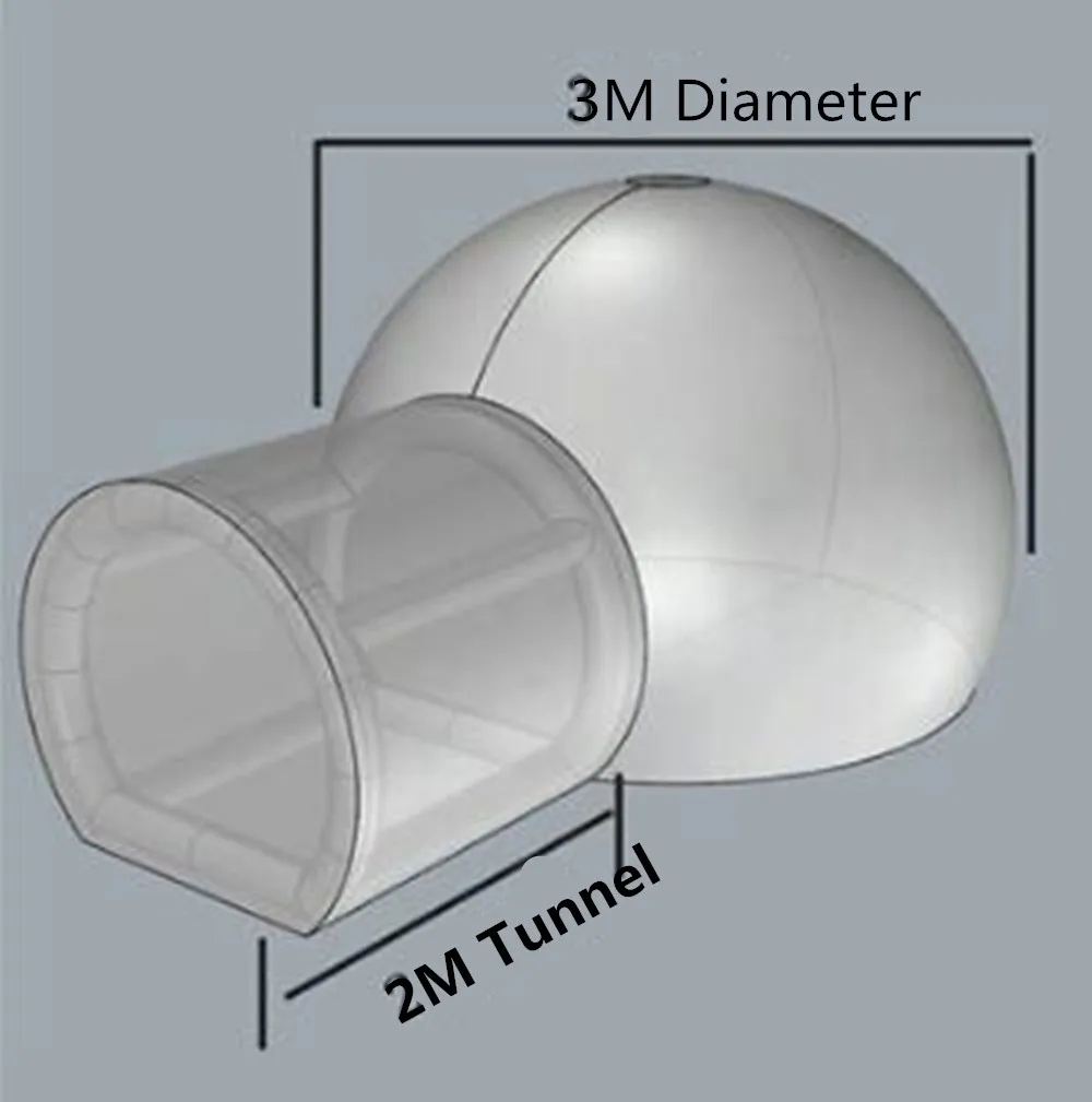 3/4/5m 110/220V Открытый Кемпинг надувной пузырь палатка Большой DIY House украшения купольная палатка для кабины Lodge будут проходить воздушные пузырьки прозрачная палатка