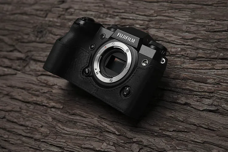 Чехол Mr.stone для фотоаппарата из натуральной кожи полусумка Fujifilm XH1 искусственная