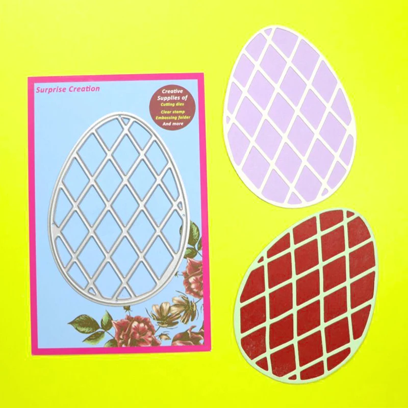 

Surprise Creation Cutting dies Easter egg Scrapbook DIY Craft Metal Stencil