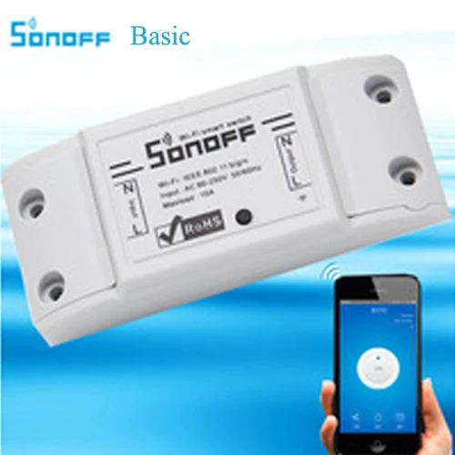 Sonoff Basic R3 Wifi переключатель Sonoff S20 RF RM433 Pow R2 433 RF мост дистанционное управление беспроводной умный дом таймер через Alexa - Комплект: Sonoff Basic