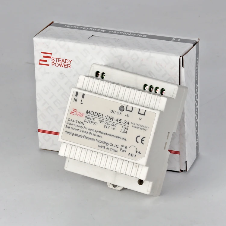 SMPS PSU 45 Вт ac dc импульсный источник питания 12 вольт 3 5 Ампер промышленный din рейка