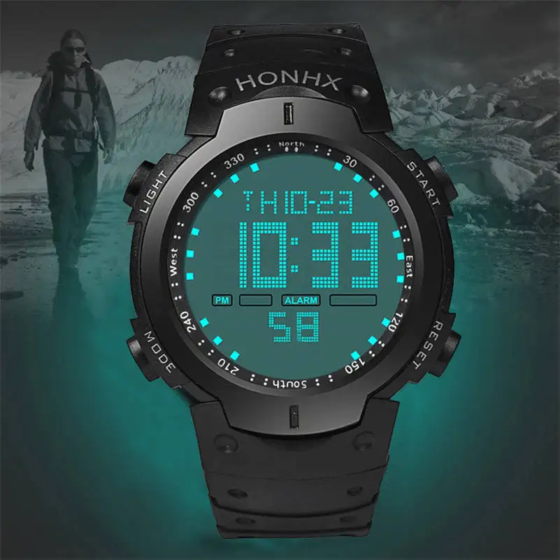 HONHX New Fashion Luxury Sport Watch Men Digital LCD Waterproof Outdoor Dress Watches Chrono Wristwatches Relojes Hombre 661S4 HONHX New Fashion Luxury Sport Watch Men Digital LCD Waterproof Outdoor Dress Watches Chrono Wristwatches Relojes Hombre 661S4
