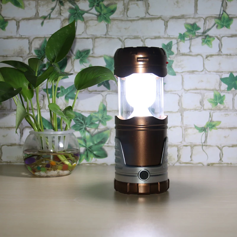 

Outdoor Solar Led Flashlight Multifunctional Camping LED Lamp Light Zoomable Torches Power Bank Function