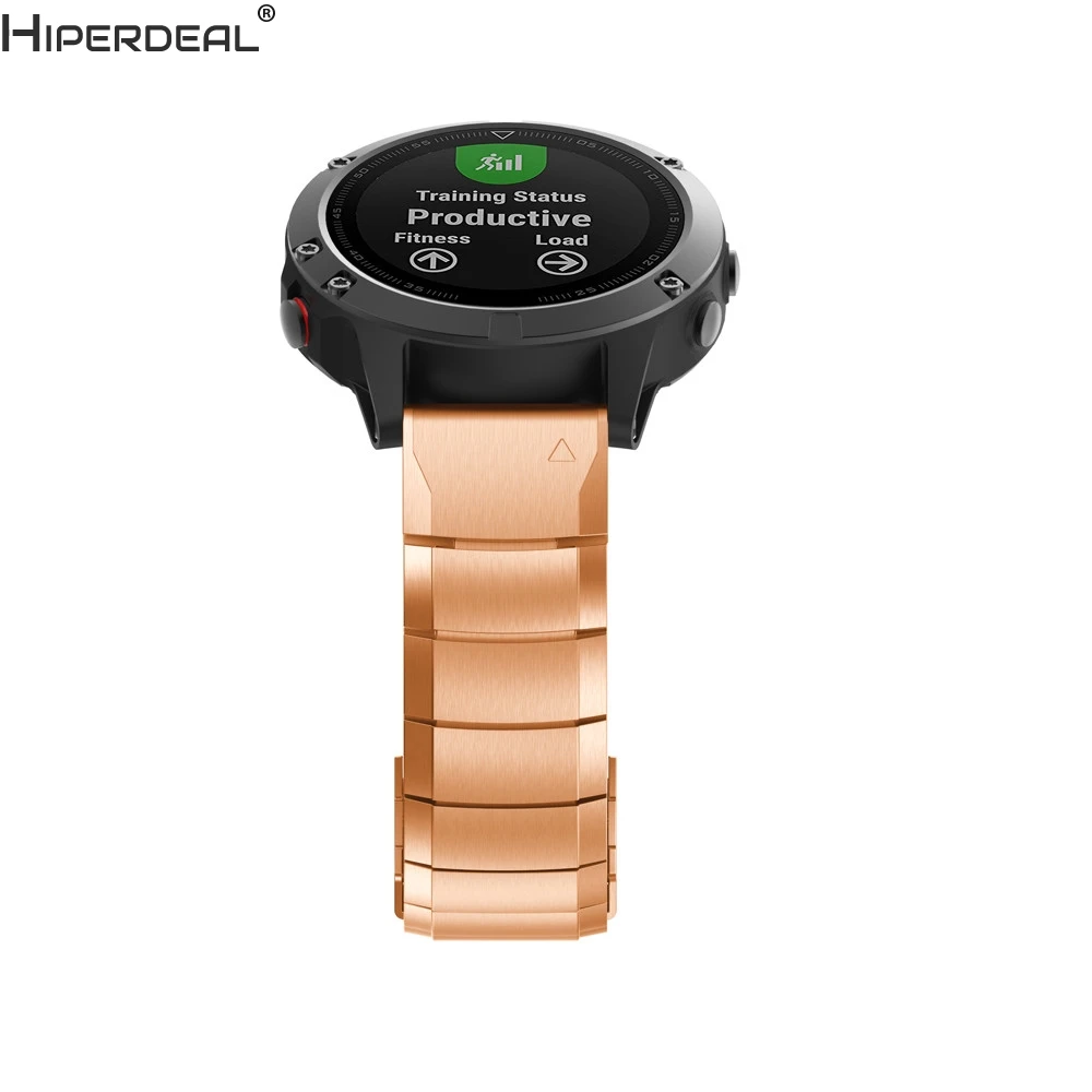 

HIPERDEAL Stainless Steel Bracelet Quick Replacement Band Strap For Garmin Fenix 5 Watch